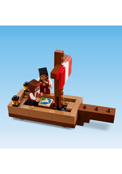 ® Minecraft® Korsan Gemisi Yolculuğu 21259 - 8 Yaş & Üzeri Video Oyunu Seven Çocuklar için Oyuncak Yapım Seti (166 P)