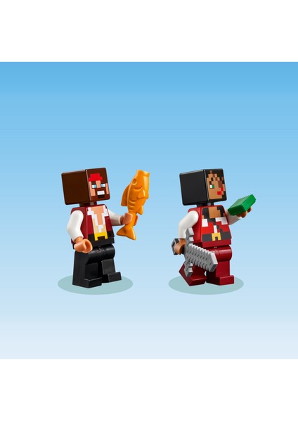 ® Minecraft® Korsan Gemisi Yolculuğu 21259 - 8 Yaş & Üzeri Video Oyunu Seven Çocuklar için Oyuncak Yapım Seti (166 P)