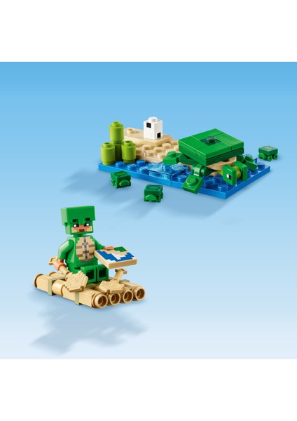 ® Minecraft® Kaplumbağa Plaj Evi 21254 - 8+ Video Oyunu Seven Çocuklar için Yaratıcı Oyuncak Yapım Seti (234 Parça)