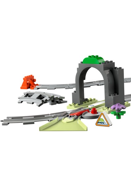 ® DUPLO® Tren Tüneli ve Rayları Ek Macera Seti 10425 - 2 Yaş & Üzeri Çocuklar için Eğitici Oyuncak Yapım Seti (20 Parça)