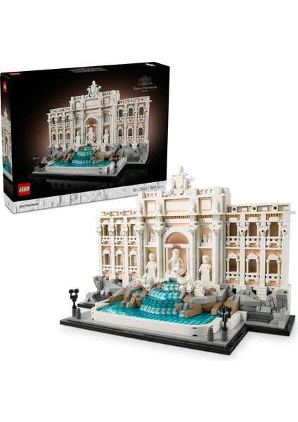 ® Architecture Trevi Çeşmesi 21062 - Yetişkinler için Dekoratif ve Sergilenebilir Model Yapım Seti (1880 Parça)