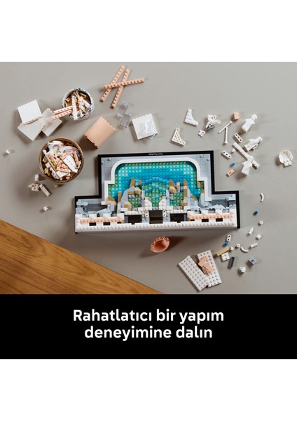 ® Architecture Trevi Çeşmesi 21062 - Yetişkinler için Dekoratif ve Sergilenebilir Model Yapım Seti (1880 Parça)