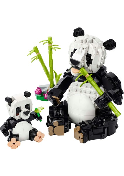 ® Creator 3’ü 1 Arada Vahşi Hayvanlar: Panda Ailesi 31165 - 8 Yaş & Üzeri Çocuklar için Oyuncak Yapım Seti (626 Parça)