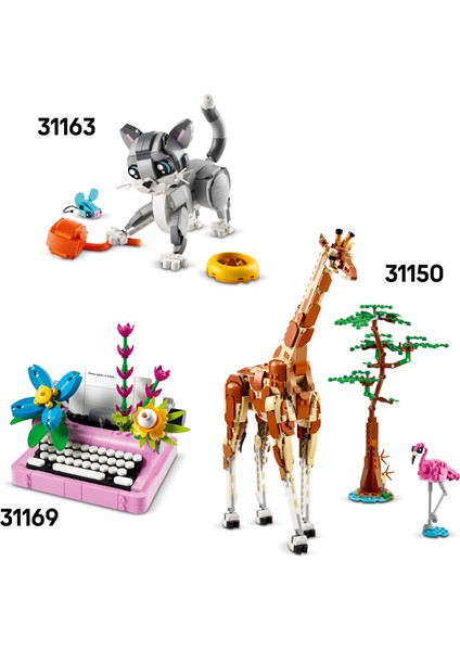 ® Creator 3’ü 1 Arada Vahşi Hayvanlar: Panda Ailesi 31165 - 8 Yaş & Üzeri Çocuklar için Oyuncak Yapım Seti (626 Parça)