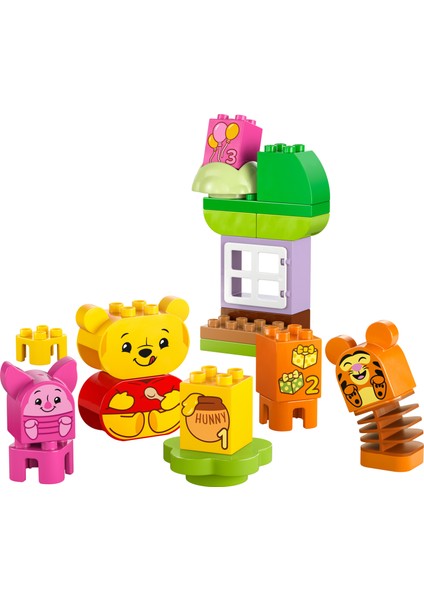 ® DUPLO® │ Disney Ayı Winnie’nin Doğum Günü Partisi 10457 - 1½+ Çocuklar için Eğitici Oyuncak Yapım Seti (22 Parça)