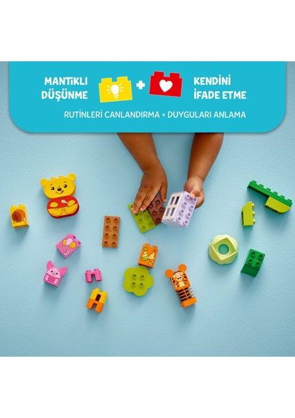 ® DUPLO® │ Disney Ayı Winnie’nin Doğum Günü Partisi 10457 - 1½+ Çocuklar için Eğitici Oyuncak Yapım Seti (22 Parça)
