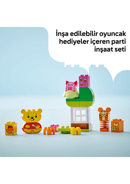 ® DUPLO® │ Disney Ayı Winnie’nin Doğum Günü Partisi 10457 - 1½+ Çocuklar için Eğitici Oyuncak Yapım Seti (22 Parça)
