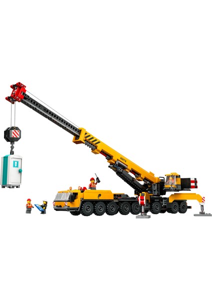 ® City Sarı Mobil İnşaat Vinci 60409 - 9 Yaş & Üzeri Çocuklar için Yaratıcı Oyuncak Yapım Seti (1116 Parça)
