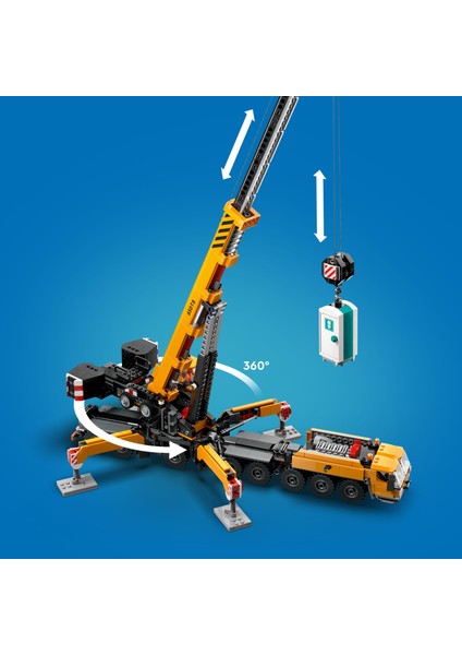 ® City Sarı Mobil İnşaat Vinci 60409 - 9 Yaş & Üzeri Çocuklar için Yaratıcı Oyuncak Yapım Seti (1116 Parça)