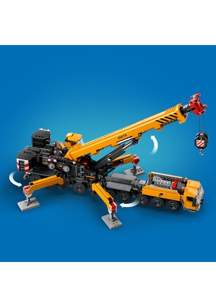 ® City Sarı Mobil İnşaat Vinci 60409 - 9 Yaş & Üzeri Çocuklar için Yaratıcı Oyuncak Yapım Seti (1116 Parça)