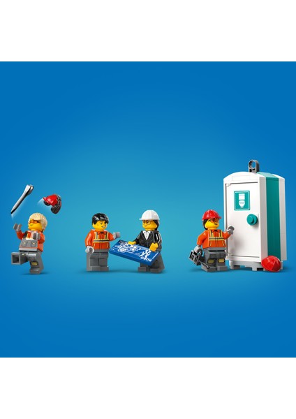 ® City Sarı Mobil İnşaat Vinci 60409 - 9 Yaş & Üzeri Çocuklar için Yaratıcı Oyuncak Yapım Seti (1116 Parça)