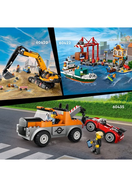 ® City Sarı Mobil İnşaat Vinci 60409 - 9 Yaş & Üzeri Çocuklar için Yaratıcı Oyuncak Yapım Seti (1116 Parça)