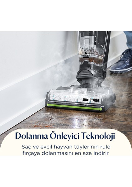 Crosswave Hydrosteam Pet Select Buharlı Dikey Süpürme ve Silme Makinesi