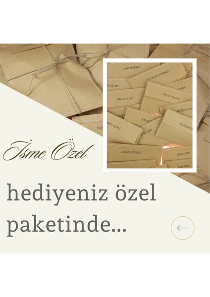 Öğretmene Şık Sürpriz, Isimli & Soyisimli 2’li Anahtarlık Hediye Takımı, Sarı-Turkuaz-Lacivert