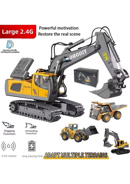 Yeni 4WD Profesyonel Uzaktan Kumanda Ekskavatör Alaşım Damperli Kamyon Buldozer Modeli Rc Araba Inşaat Araç Oyuncaklar Çocuk Hediyeler (Yurt Dışından) fiyatları