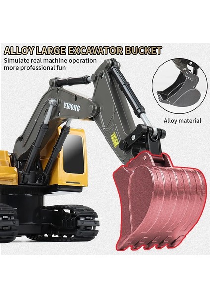 Yeni 4WD Profesyonel Uzaktan Kumanda Ekskavatör Alaşım Damperli Kamyon Buldozer Modeli Rc Araba Inşaat Araç Oyuncaklar Çocuk Hediyeler (Yurt Dışından) modelleri