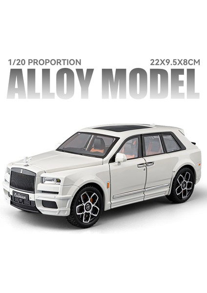 1/20 Rolls Royce Suv Cullinan Alaşım Luxy Araba Modeli Döküm Metal Araçlar Araba Modeli Simülasyon Ses ve Işık Çocuk Oyuncağı Hediye (Yurt Dışından)