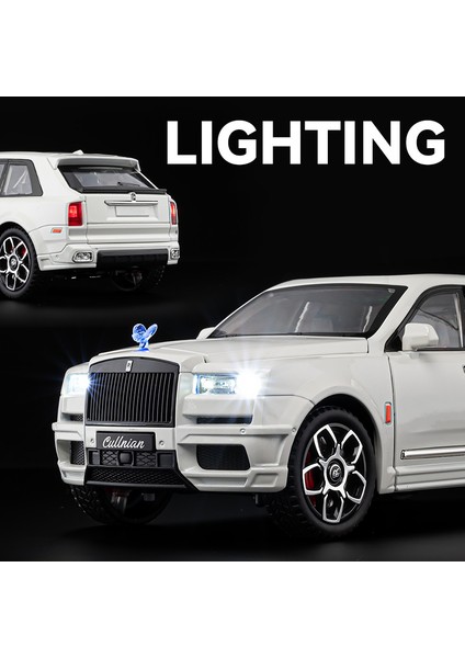 1/20 Rolls Royce Suv Cullinan Alaşım Luxy Araba Modeli Döküm Metal Araçlar Araba Modeli Simülasyon Ses ve Işık Çocuk Oyuncağı Hediye (Yurt Dışından) modelleri