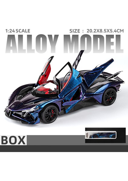 1:24 Apollo Prsi Evo Supercar Metal Alaşım Döküm Oyuncak Araba Modeli Ses ve Işık Çocuk Oyuncağı Koleksiyon Doğum Günü Hediyesi Çocuklar (Yurt Dışından)