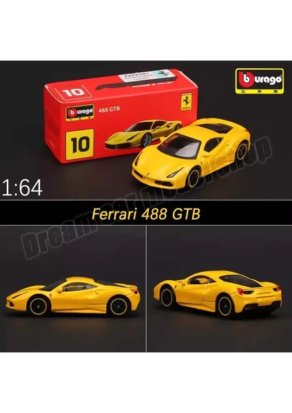 Bburago 1:64 Orijinal Ferrari Serisi Araba Monza Sp1 Laferrarı 488GTB F12 Tdf F40 F50 Enzo Ferrarı SF90 Alaşım Arabalar Modeli Oyuncak Hediye (Yurt Dışından)