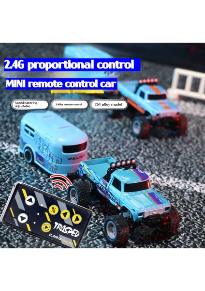 1:64 Hız ​ ​ Mini Off-Road Uzaktan Kumanda Araba Alaşım Serin Aydınlatma Şok Emme Çocuk Masaüstü Yarışması Oyuncak Küçük Hediye (Yurt Dışından) modelleri