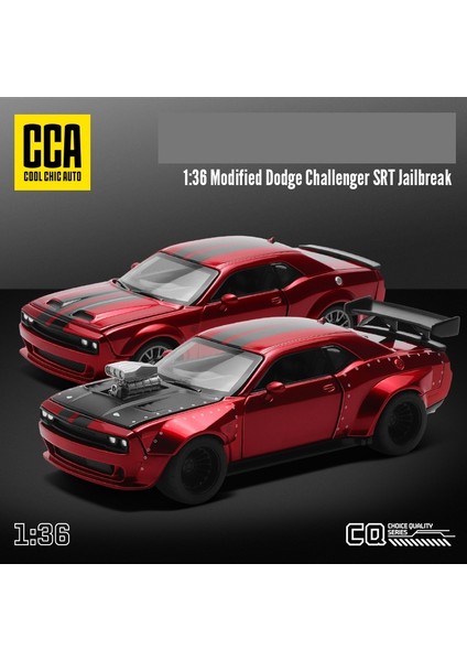 Cca Serın Şık Otomatık 1/36 Dodge Challenger Srt Hellcat Monte Modifiye Oyuncak Araba Modeli Döküm Alaşım Minyatür Koleksiyonu Hediye (Yurt Dışından)