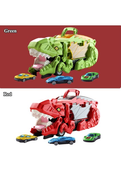 Çocuklar Için Iki-In-One Dinozor Kamyon Oyuncak Devnosaurus Rex Devouring & Depolama Alaşım Araba ile Katlanır Kaydırma Izi Transporter Gif (Yurt Dışından)