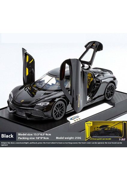 1:32 Gemini Gt Alaşım Supercar Modeli Modeli Simülasyon Araç Modeli Ses ve Işık Koleksiyonu Çocuk Oyuncak Hediyeler (Yurt Dışından)