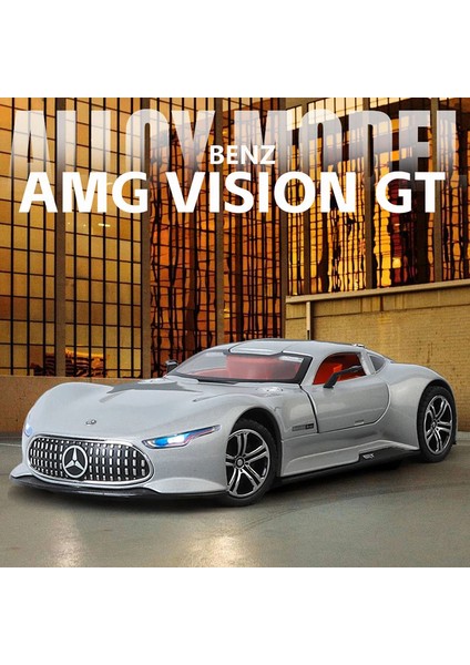 Simülasyon 1/24 Benz Amg Vision Gt Alaşım Araba Modeli Metal Döküm Oyuncak Araç Çocuk Doğum Günü Hediyesi Koleksiyonu Ev Dekor Minyatür (Yurt Dışından)