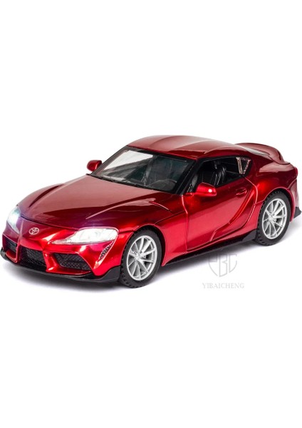 1/32 Toyota gr Supra Döküm Alaşım Araba Modeli Yüksek Simülasyon Metal Oyuncak Ses Işığı ile Geri Çekin Çocuk Çocuk Koleksiyonu (Yurt Dışından) modelleri