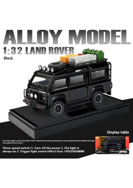 1:32 Land Rover Defender Van Off Road Alaşım Pres Döküm Model Araç Çocuk Oyuncakları Doğum Günü Hediyeleri Ses ve Işık Erkek Arkadaşı Seçimi (Yurt Dışından)