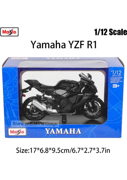 Maisto 1:12 4s Mağaza Özel Baskı Renk Kutusu Yamaha Yzf R1 Alaşım Motosiklet Modeli Statik Araba Modeli Koleksiyonu Oyuncak Hediye (Yurt Dışından)