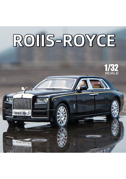 1:32 Rolls Royce Phantom Alaşım Araba Modeli Diecast ve Oyuncak Araçlar Metal Araba Modeli Koleksiyonu Simülasyon Ses Işık Çocuk Hediye (Yurt Dışından)