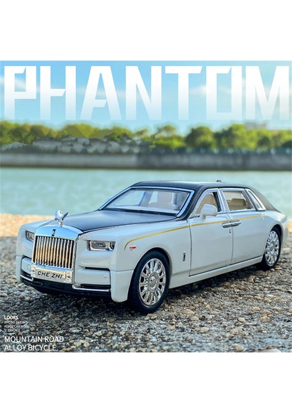 1:32 Rolls Royce Phantom Alaşım Araba Modeli Diecast ve Oyuncak Araçlar Metal Araba Modeli Koleksiyonu Simülasyon Ses Işık Çocuk Hediye (Yurt Dışından)