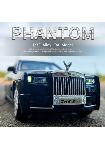 1:32 Rolls Royce Phantom Alaşım Araba Modeli Diecast ve Oyuncak Araçlar Metal Araba Modeli Koleksiyonu Simülasyon Ses Işık Çocuk Hediye (Yurt Dışından)