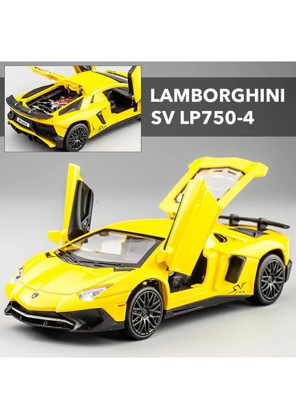 1:32 Lamborghinis Sv Lp0-4 Alaşım Spor Araba Modeli Döküm ve Oyuncak Metal Araç Simülasyon Araba Modeli Koleksiyonu Çocuk Hediyeleri (Yurt Dışından)