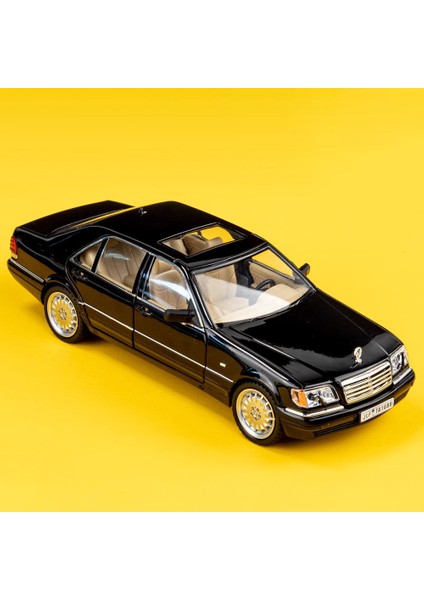 1:24 Mercedes Benz W140 320SEL Klasik Limuzin Alaşım Döküm Model Araba Toplama Hobiler Masaüstü Dekorasyon Arkadaş Için Hediyeler (Yurt Dışından) fiyatları