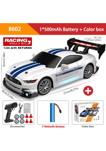 1:24 Yüksek Hızlı Rc Drift Araç Arabalar Ng 4WD Uzaktan Kumanda Araba Yarışı Hediye Yarışması Yarış Arabası Erkek Oyuncak Değiştirilebilir Lastik (Yurt Dışından)