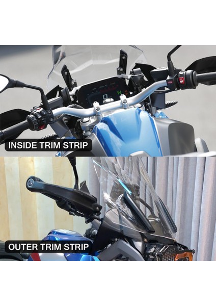 R1200GS Ön Cam Braketi R1250GS Ön Cam Trim Şerit Ayarlanabilir Kaldırma Tutucu Bmw Gs R1250 R1200 Lc Macera 2013-2021 (Yurt Dışından)
