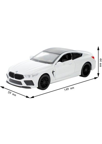 1/32 Bmw M8 Alaşım Döküm Spor Araba Modeli Ses Işığı Araç Oyuncak Çocuk Eğitici Oyuncaklar Koleksiyonu Arkadaşlar Için Mevcut (Yurt Dışından)