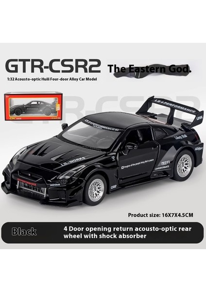 1:32 Skyline Nissan Gtr-Csr2 Alaşım Spor Araba Diecast Metal Model Araba Merkezi Kontrol Süsler Çocuk Doğum Günü Oyuncak Mevcut (Yurt Dışından)