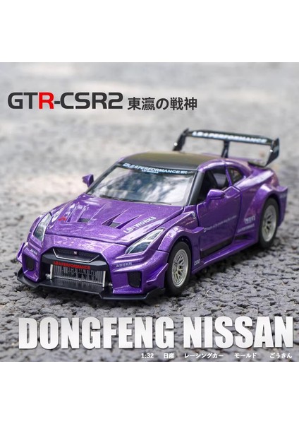 1:32 Skyline Nissan Gtr-Csr2 Alaşım Spor Araba Diecast Metal Model Araba Merkezi Kontrol Süsler Çocuk Doğum Günü Oyuncak Mevcut (Yurt Dışından) modelleri