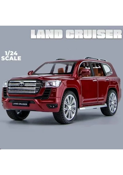 1:24 Toyota Land Cruiser LC300 gr Alaşım Araba Modeli Araçlar Yüksek Simülasyon Ses Işık Diecast Araç Toplama Oyuncaklar Çocuklar Için Hediye (Yurt Dışından)