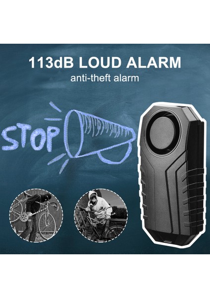Extractme Motosiklet Hırsız Alarmı Uzaktan Kumanda ile 113DB Kablosuz Su Geçirmez Araba Elektrikli Bisiklet Güvenlik Anti Kayıp Alarm (Yurt Dışından)