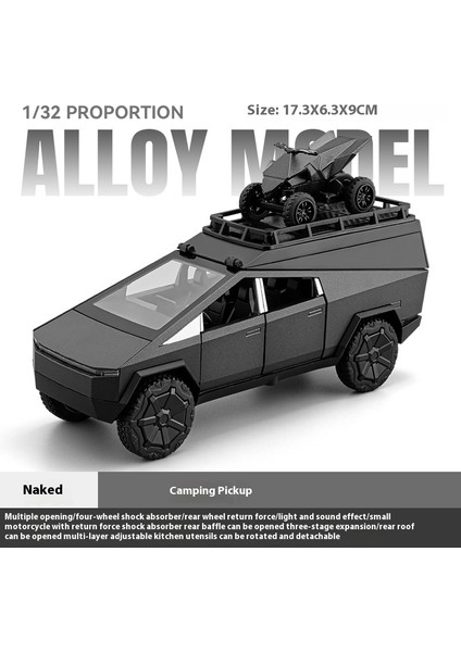 1:32 Cyber Rv Kamp Oyuncak Off Road Suv Alaşım Metal Pres Döküm Model Araba Ses ve Işık Çocuk Oyuncak Araba Koleksiyon Doğum Günü Hediyeleri (Yurt Dışından)