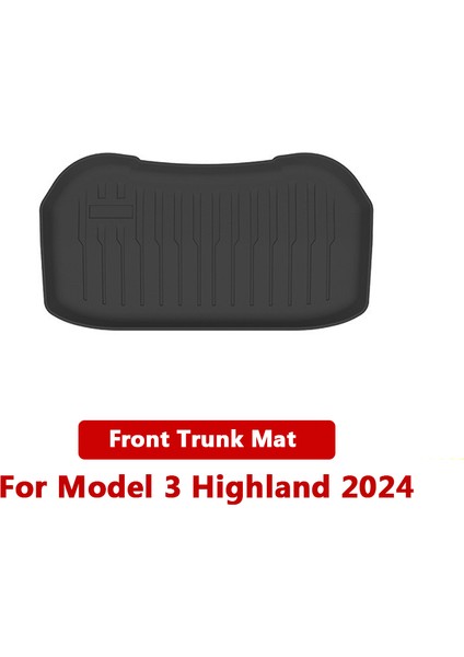 Tesla Model 3 Highland 2024 Için Ön ve Arka Bagaj Paspas Tpe Halı Su Geçirmez Hava Koşullarına Dayanıklı Pedler Yukarı ve Aşağı Katmanlı Paspaslar (Yurt Dışından)