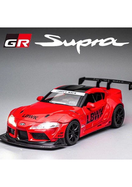 1:22 Ölçekli Supra Araba Modeli Oyuncak Alaşım Döküm Yüksek Simülasyon Metal Ses Işığı Yarış Arabaları Modelleri Çocuk Boys Hediyeler Koleksiyonu (Yurt Dışından)