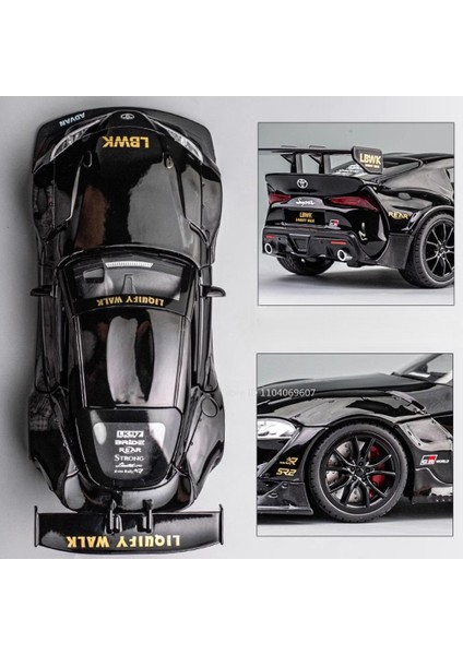 1:22 Ölçekli Supra Araba Modeli Oyuncak Alaşım Döküm Yüksek Simülasyon Metal Ses Işığı Yarış Arabaları Modelleri Çocuk Boys Hediyeler Koleksiyonu (Yurt Dışından)