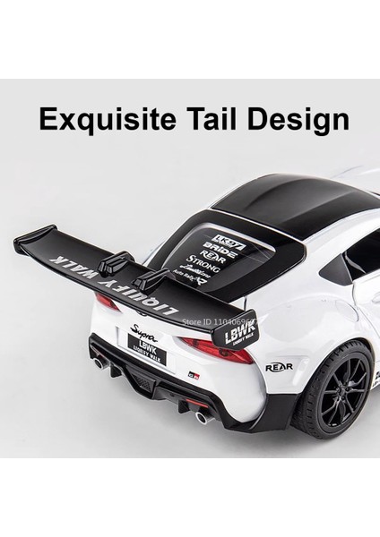 1:22 Ölçekli Supra Araba Modeli Oyuncak Alaşım Döküm Yüksek Simülasyon Metal Ses Işığı Yarış Arabaları Modelleri Çocuk Boys Hediyeler Koleksiyonu (Yurt Dışından)