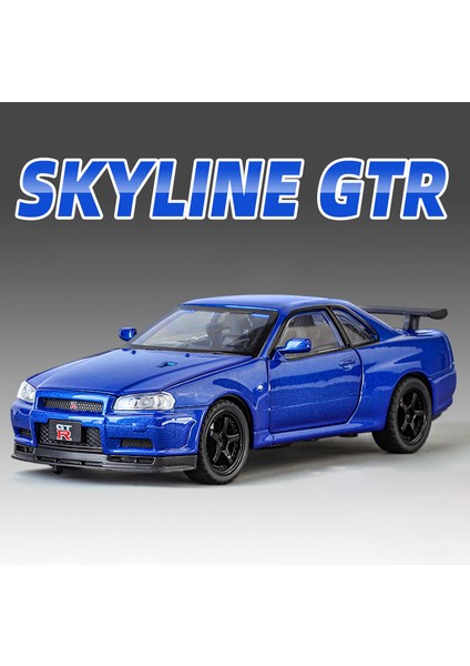 1:32 Nıssan Skyline Ares Gtr Gtr Alaşım Spor Araba Modeli Diecast & Oyuncak Yarış Araçları Araba Modeli Simülasyon Ses Işık Çocuk Hediyeler (Yurt Dışından)